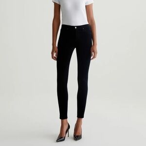 AG Adriano Goldschmied The Farrah Skinny High-Rise Skinny Jeans in Black - 27R